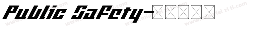 Public Safety字体转换
